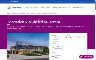 Ascension Via Christi St. Teresa website
