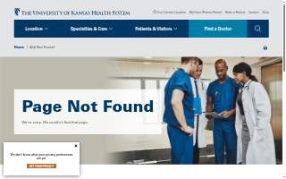 The University of Kansas Hospital website