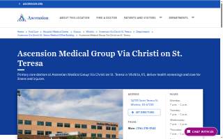 Ascension Medical Group Via Christi on St. Teresa website
