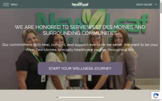 New Leaf Wellness of West Des Moines website