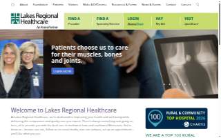 Lakes Regional Healthcare website