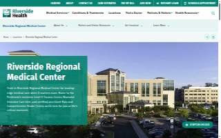 Riverside Regional Medical Center website