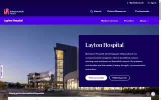 Intermountain Health Layton Hospital website