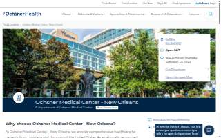 Ochsner Medical Center - New Orleans website