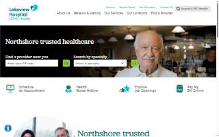 Lakeview Hospital website
