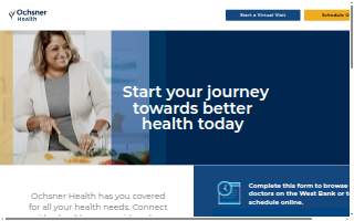 Ochsner Medical Center - West Bank website