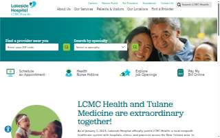 Lakeside Hospital website