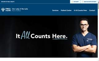 Our Lady of the Lake Cancer Institute website