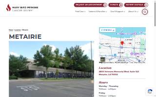 Mary Bird Perkins Cancer Center in Metairie website