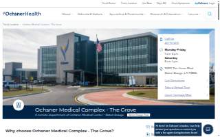 Ochsner Medical Complex - The Grove website