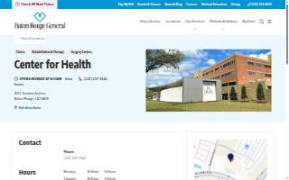Baton Rouge General Center for Health website