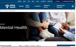 St. Clare Inpatient Mental & Behavioral Health website