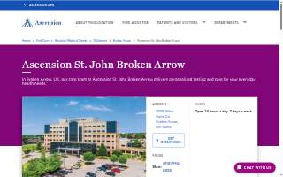 Ascension St. John Broken Arrow website