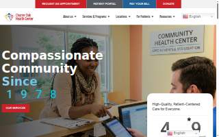 The Charter Oak Health Center website