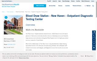 Yale New Haven Health - Blood Draw Station - New Haven website