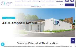 Cornell Scott - Hill Health Center of 410 Campbell Avenue, West Haven website