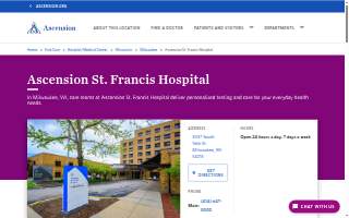 Ascension St. Francis Hospital website