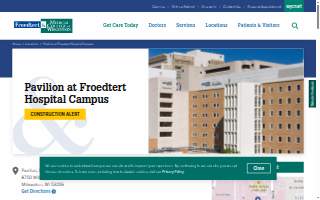 Pavilion at Froedtert Hospital website