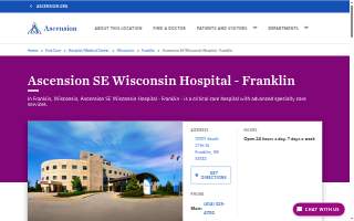 Ascension SE Wisconsin Hospital - Franklin website