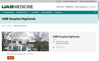 UAB Hospital-Highlands website