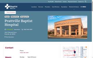Prattville Baptist Hospital website