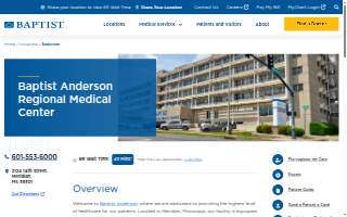 Baptist Anderson Regional Medical Center website
