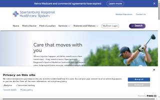 Spartanburg Regional Health System website