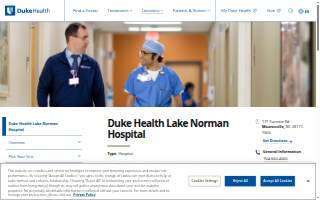 Duke Health Lake Norman Hospital website
