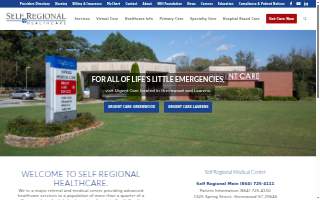 Self Regional Medical Center website