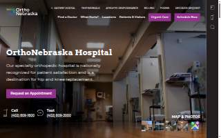 OrthoNebraska Hospital website
