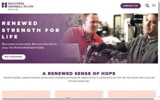 Madonna Rehabilitation Hospitals -Madonna St. Jane De Chantal website