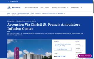 Ascension Via Christi St. Francis Ambulatory Infusion Center website