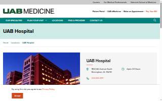 UAB hospital website
