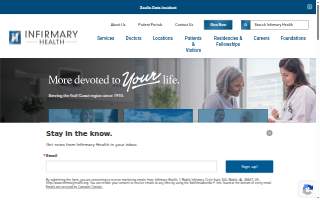 Infirmary Health website