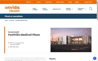 Onvida Health Foothills Medical Plaza website