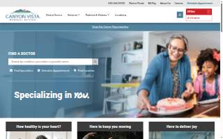 Canyon Vista Medical Center website