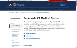 Sepulveda VA Medical Center website