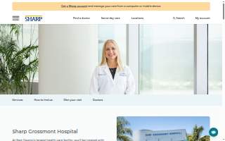 Sharp Grossmont Hospital website
