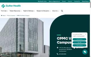 CPMC Van Ness Campus website