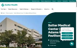 Sutter Medical Center | Ose Adams Medical Pavilion website