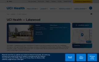 UCI Health — Lakewood website