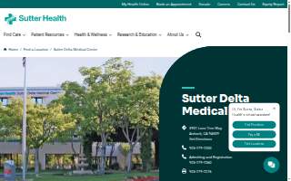 Sutter Delta Medical Center website