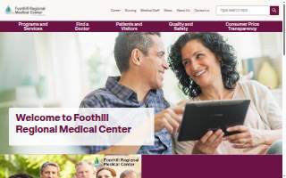 Foothill Regional Medical Center website
