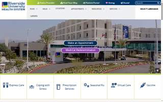 Riverside University Health System Medical Center website