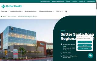 Sutter Santa Rosa Regional Hospital website