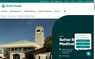 Sutter Roseville Medical Center website