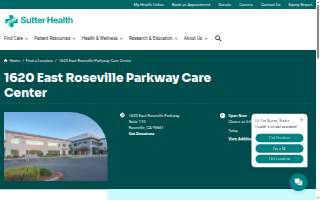 1620 East Roseville Parkway Care Center website