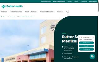 Sutter Solano Medical Center website