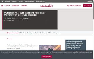 UCHealth Anschutz Inpatient Pavilion 2 - University of Colorado Hospital website