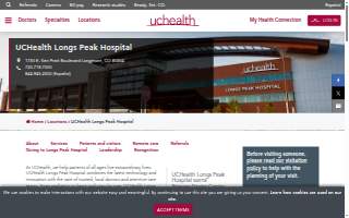 UCHealth Longs Peak Hospital website